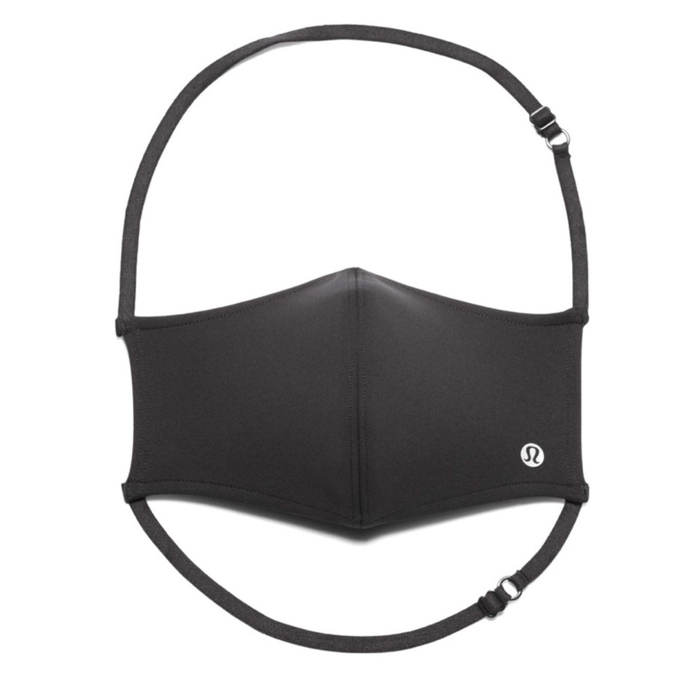 Lululemon Double Strap Face Mask Black New